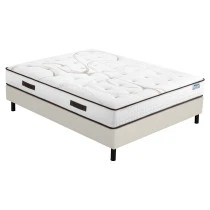 Sommier + Pieds + Matelas Moorea Newkit Bouclette 160x200