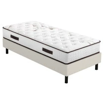 Sommier + Pieds + Matelas Myriade 4 Newkit Bouclette 90x190