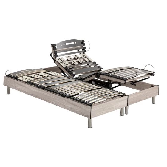 Lit électrique 90+90x200 S73 + matelas Myriade 4