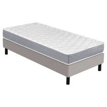 Sommier + Pieds + Matelas Ryad Newkit Lin 90x190