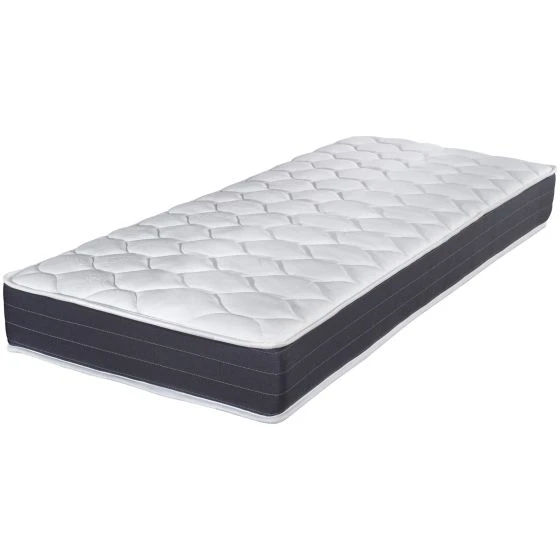 Sommier + Pieds + Matelas Record Newkit Anthracite 90x190