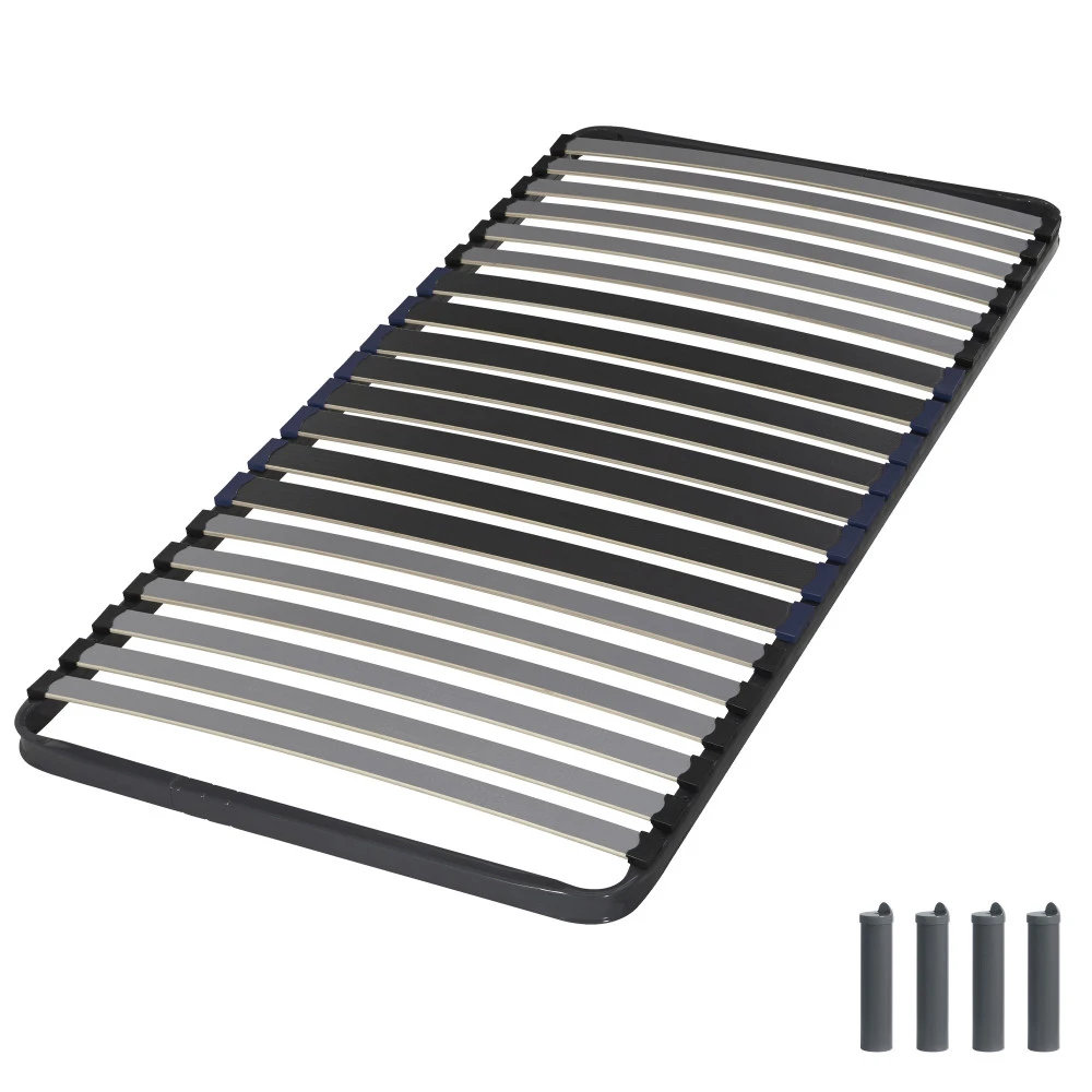 Sommier + pieds 90x190 20 lattes C34