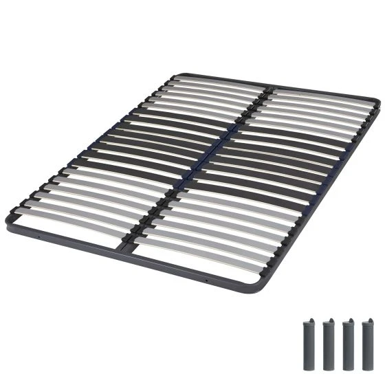 Sommier + pieds 140x190 2x20 lattes C34