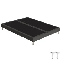Sommier tapissier + pieds 2x90x190 SR15 anthracite 3