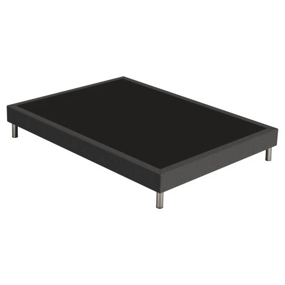 Sommier tapissier + pieds 140x190 SR15 anthracite 3