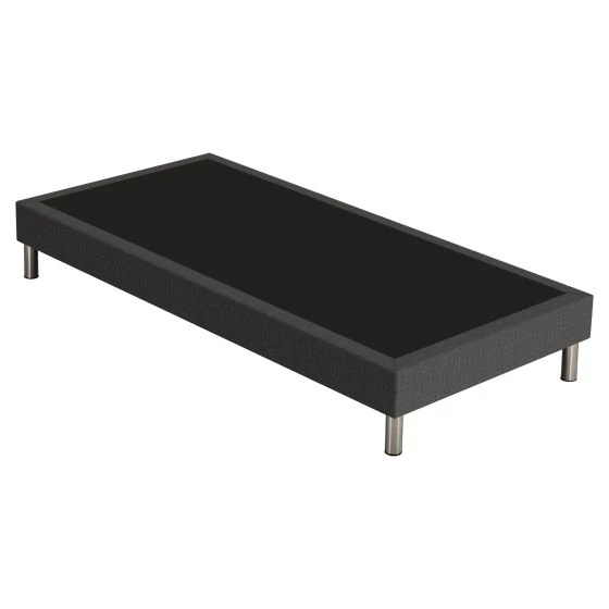 Sommier tapissier + pieds 90x200 SR15 anthracite 3