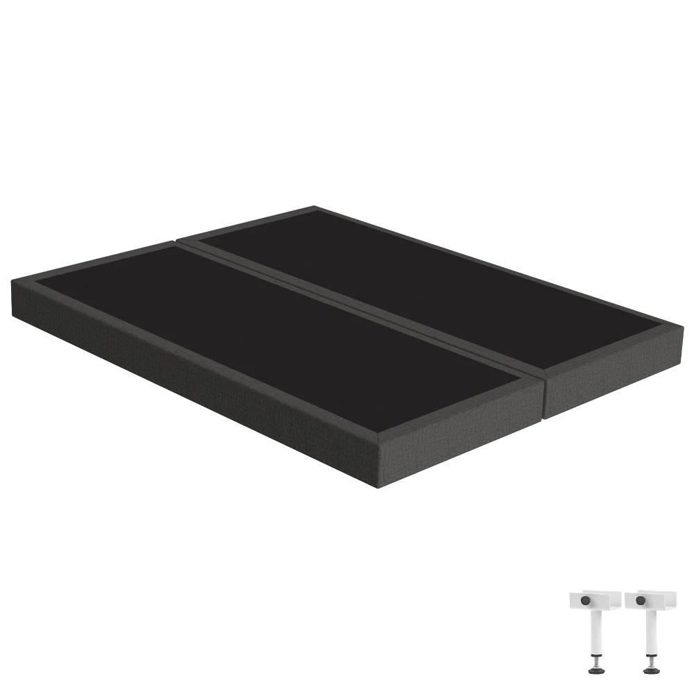 Sommier tapissier 2x80x200 SR15 anthracite 3