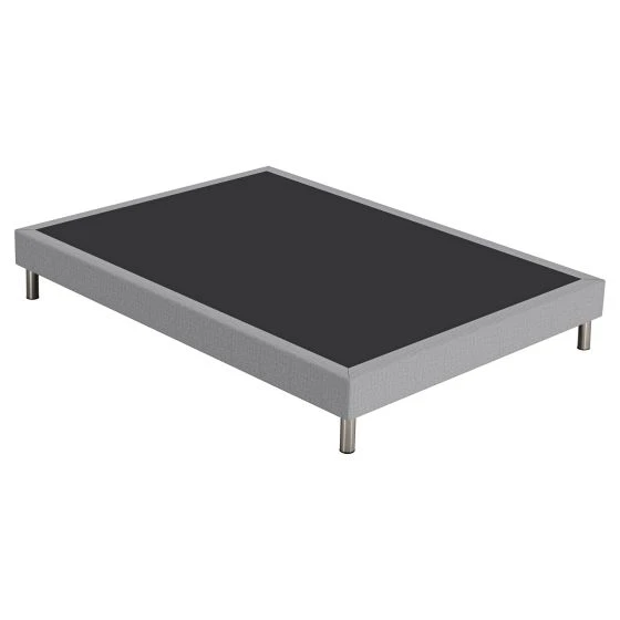 Sommier tapissier + pieds 160x200 SR15 gris cobalt