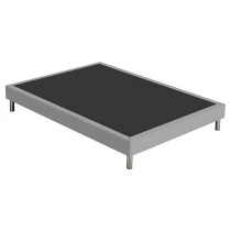 Sommier tapissier + pieds 160x200 SR15 gris cobalt