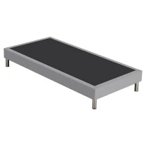 Sommier tapissier + pieds 90x190 SR15 gris cobalt