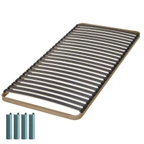 Sommier + jeu de pieds 90x200 Theta 24 lattes