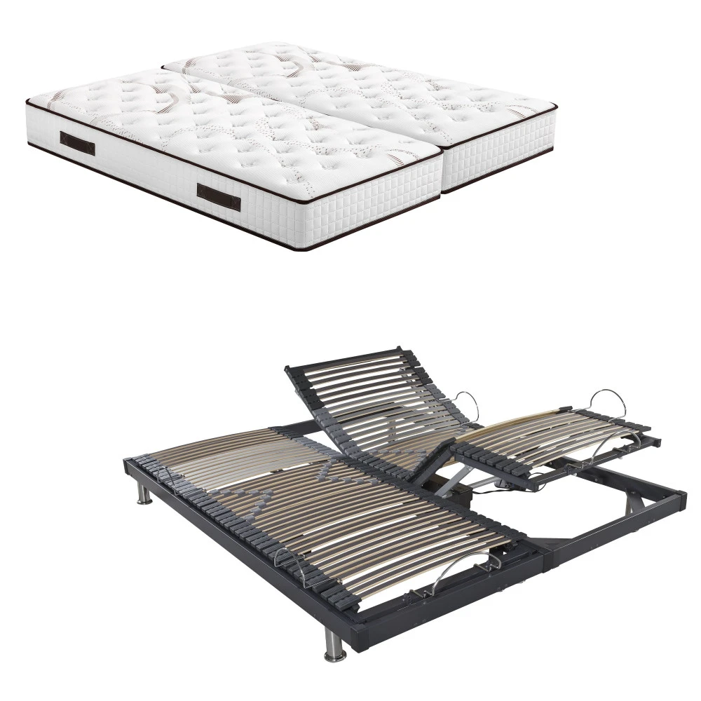 Lit électrique S50 + matelas Myriade 80+80x200