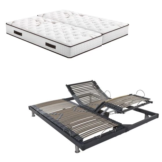 Lit électrique S50 + matelas Louxor 90+90x200