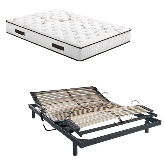 Lit électrique S50 + matelas Louxor 140x190