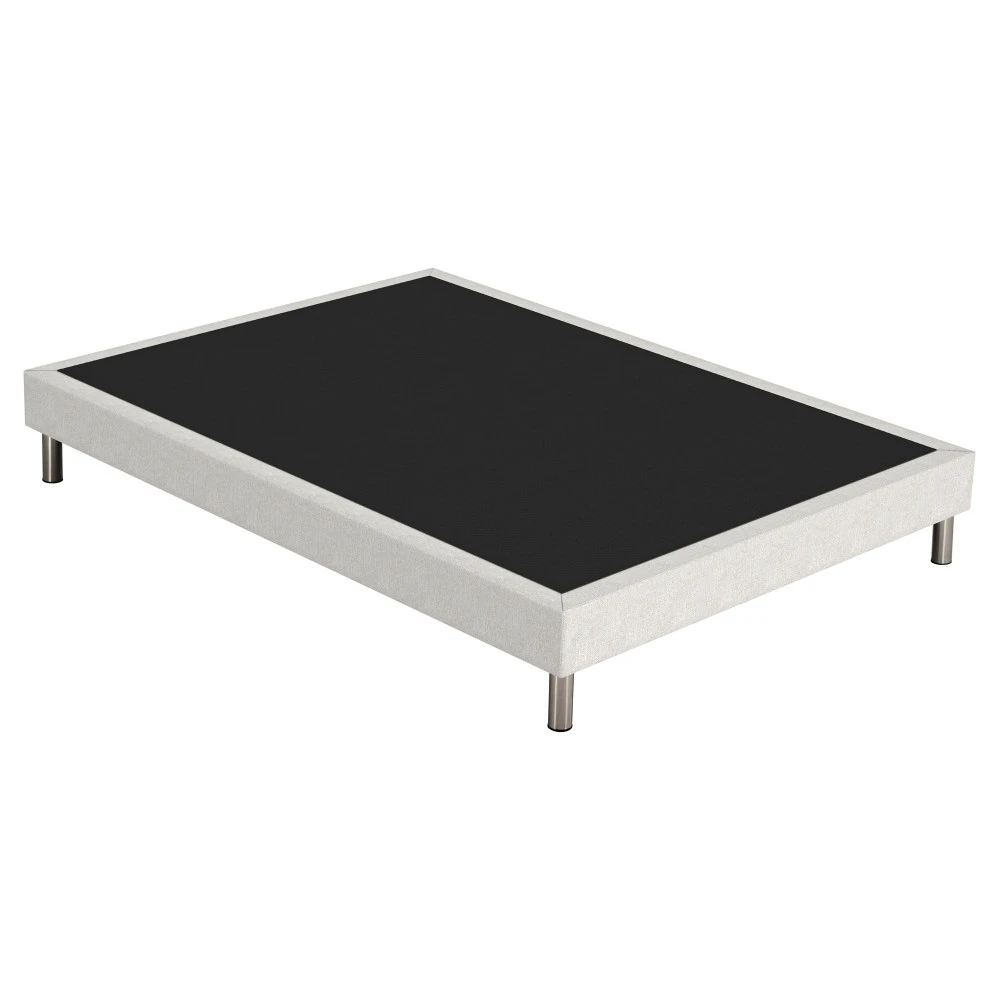 Sommier tapissier + pieds 140x190 SR15 beige