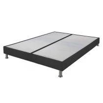 Sommier tapissier + jeu de pieds 80+80x200 Omega anthracite 3 - 18 lattes