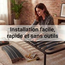 10 lattes - 680x68x8 mm - lit 140 - pour sommier / bz / clic clac