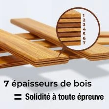 30 lattes + embouts - 680x53x8 mm - lit 140 - pour sommier / bz / clic clac