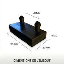 30 lattes + embouts - 680x53x8 mm - lit 140 - pour sommier / bz / clic clac