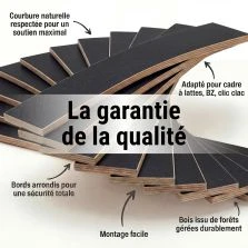1 latte - 680x68x8 mm - lit 140 - pour sommier / bz / clic clac