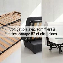 1 latte - 680x68x8 mm - lit 140 - pour sommier / bz / clic clac