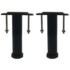 2 pieds de liaison métal H 14 à 25 cm pour sommier métal