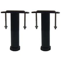 2 pieds de liaison métal H 14 à 25 cm pour sommier métal