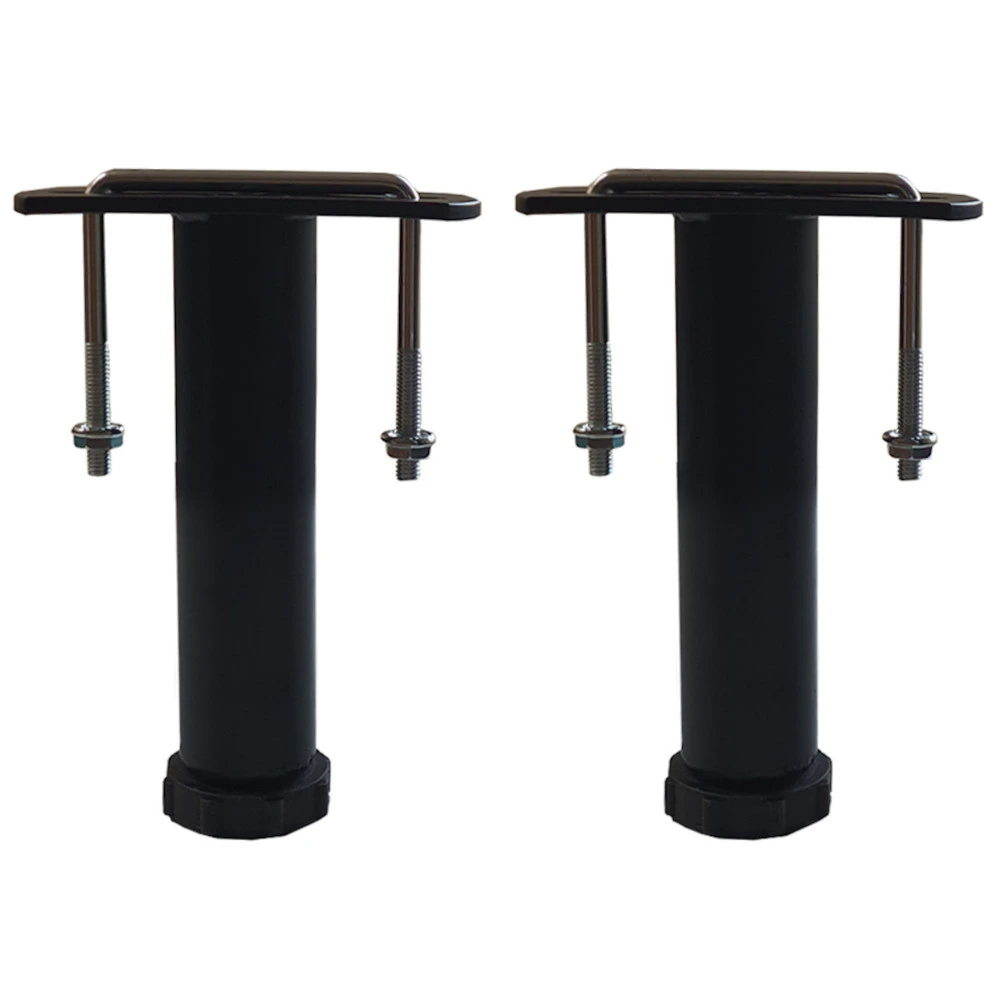 2 pieds de liaison métal H 14 à 25 cm pour sommier métal