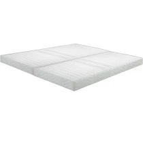 Sommier tapissier 90+90x200 Omega blanc 2x17 lattes