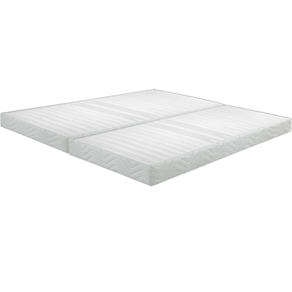 Sommier tapissier 90+90x200 Omega blanc 2x17 lattes