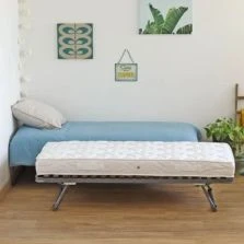 Lit métal gigogne + matelas Morgan 90x190