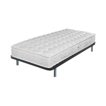 Sommier démonté+matelas+pieds 90x190