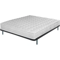 Sommier démonté+matelas+pieds 160x200