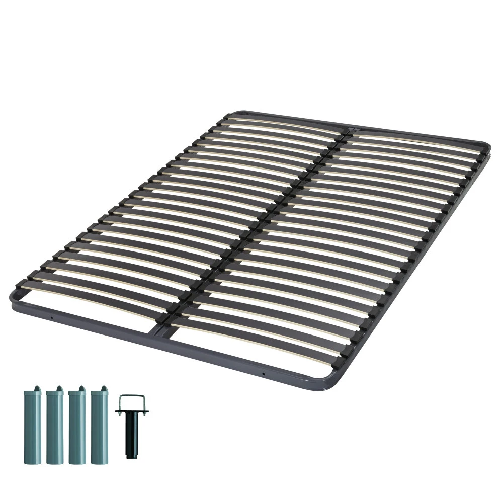 Sommier + jeu de pieds 140x190 C221 2x21 lattes