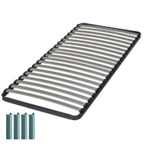 Sommier + jeu de pieds 90x200 C221 21 lattes