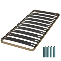 Sommier + pieds 90x190 10 lattes C310