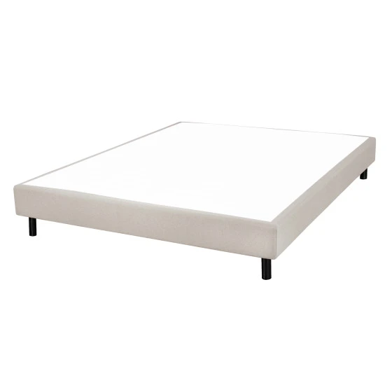 Sommier + jeu de pieds 140x190 Newkit Lin