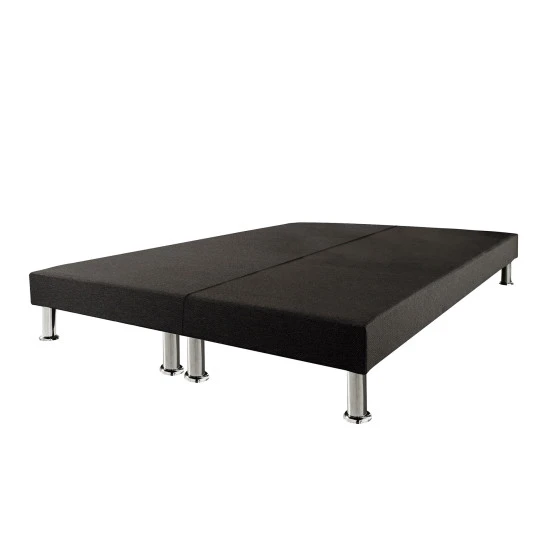 Sommier tapissier + jeu de pieds 80+80x200 Deco 2x13 lattes