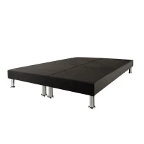 Sommier tapissier + jeu de pieds 80+80x200 Deco 2x13 lattes