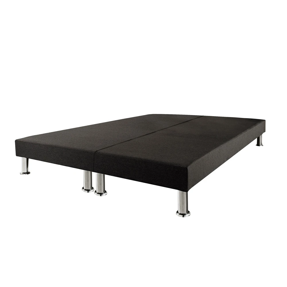 Sommier tapissier + jeu de pieds 80+80x200 Deco 2x13 lattes