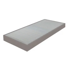 Sommier tapissier 70x190 Omega simili taupe 18 lattes