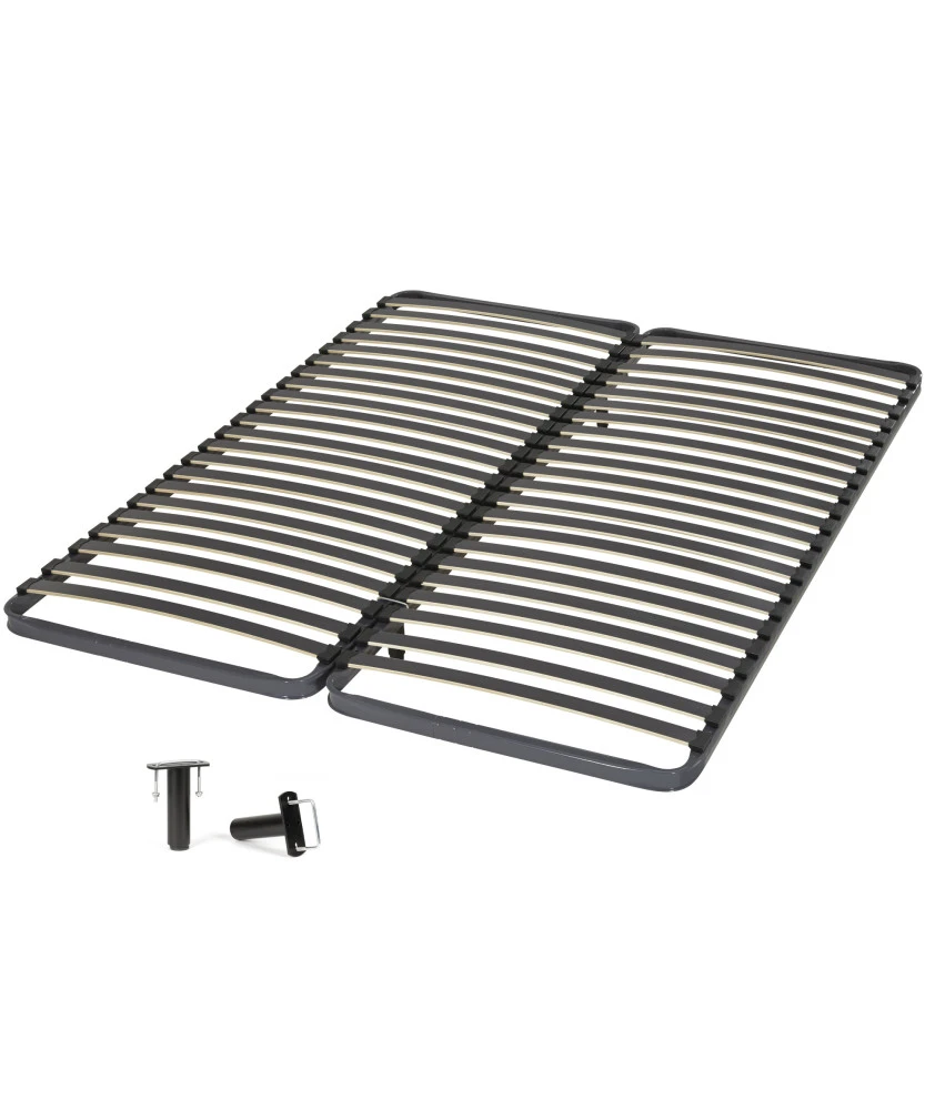 Sommier 80+80x200 Epsilon 2x21 lattes